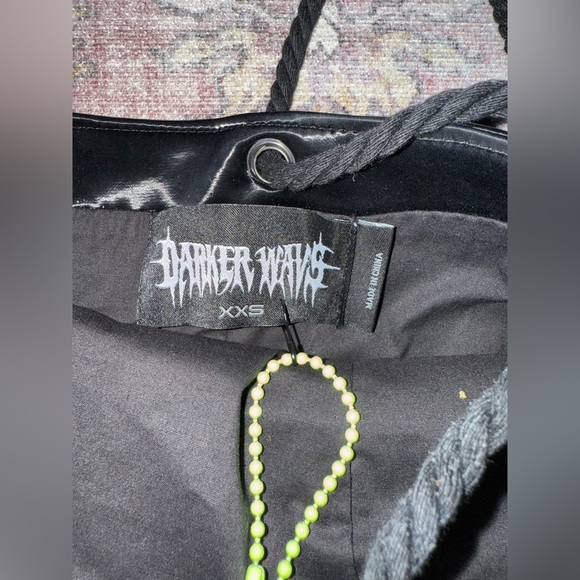 Dolls Kill Darker Wavs Black Ambient O-Ring Mini Dress - Picture 3 of 6